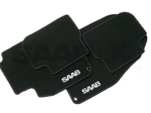 DYWANIKI WELUROWE CZARNE 9-3SS CABRIO OE 08-12R.