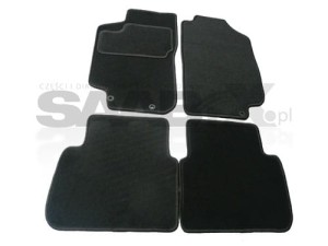 DYWANIKI WELUROWE CZARNE DO SAAB 9-5 98-10R.