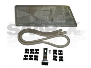 SZKŁO KLOSZ LAMPY PRZEDNIEJ LEWE PRAWE 9000