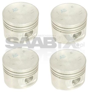 TŁOKI KOMPLET ZE SWORZNIEM DO SAAB 9000 B234 TURBO 94-98R. OE