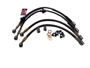 PRZEWODY HAMULCOWE W STALOWYM OPLOCIE SAAB 9-5 I OG ZESTAW