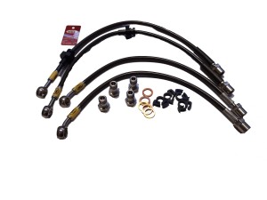 PRZEWODY HAMULCOWE W STALOWYM OPLOCIE SAAB 9-5 NG 17'' ZESTAW