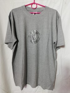 KOSZULKA T-SHIRT SZARY Z NADRUKIEM SAAB-SCANIA