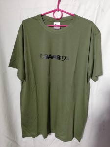 KOSZULKA T-SHIRT ZIELONY Z NADRUKIEM SAAB 95