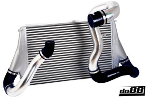 BIGPACK INTERCOOLER SAAB 9-3 2.8T V6 06-11, CZARNE WĘŻE