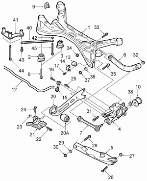 ŚRUBA MOCOWANIA SANEK WÓZEK BLACH DO SAAB 9-3 SS SC CV XWD OE