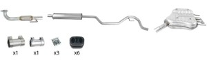 ZESTAW TŁUMIKÓW SAAB 9-3 OD 04r. DO 11R. B207