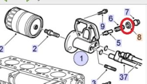 USZCZELKA ŚRUBY TERMOSTATU OBUDOWY FILTRA OLEJU SAAB 900 9000  9-3 9-5 OE