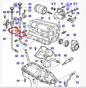 ORING USZCZELKA WLEWU OLEJU RURKI TUBY DO BLOKU SAAB 900NG 9-3 I 9-5 9000