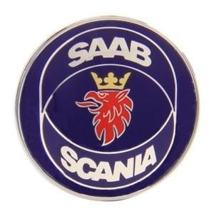 EMBLEMAT KLAPY BAGAŻNIKA "SAAB-SCANIA" DO SAAB 9-3 I CABRIO 98-03R.