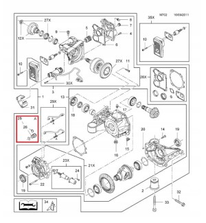 ZŁĄCZKA PRZEWODÓW SPRZĘGŁA HALDEX SAAB 9-3 II 9-5 NG INSIGNIA OE
