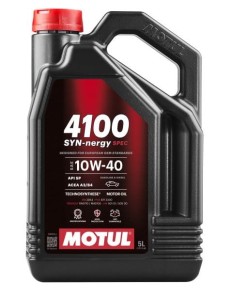 OLEJ PÓŁSYNTETYCZNY MOTUL 10W40 4100 SYN-NER S 5L DAWNIEJ -> 6100 SYNERGIE+ 5L