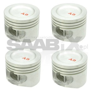 TŁOKI KOMPLET 4szt. DO SAAB 900 9000 B202 TURBO 87-93R. OE