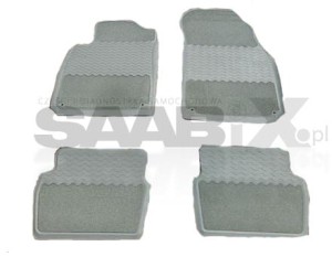 DYWANIKI GUMOWO - WELUROWE BEŻOWE DO SAAB 9-3 SS 03-07R. OE