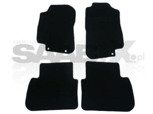 DYWANIKI WELUROWE CZARNE DO SAAB 9-5 98-10R.